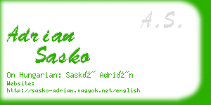 adrian sasko business card